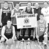 Team Anderson was the winner of the Maple River Alumni Basketball Tournament on Saturday, April 22, 2023. Front row L-R: Eli Walters and Seth Anderson. Back row L-R: Coach Logan Drager, Michael Sohre, Ryan Ostermann, Mark McDonnell, Eric Larson, Jordan Drager and Paul Larson